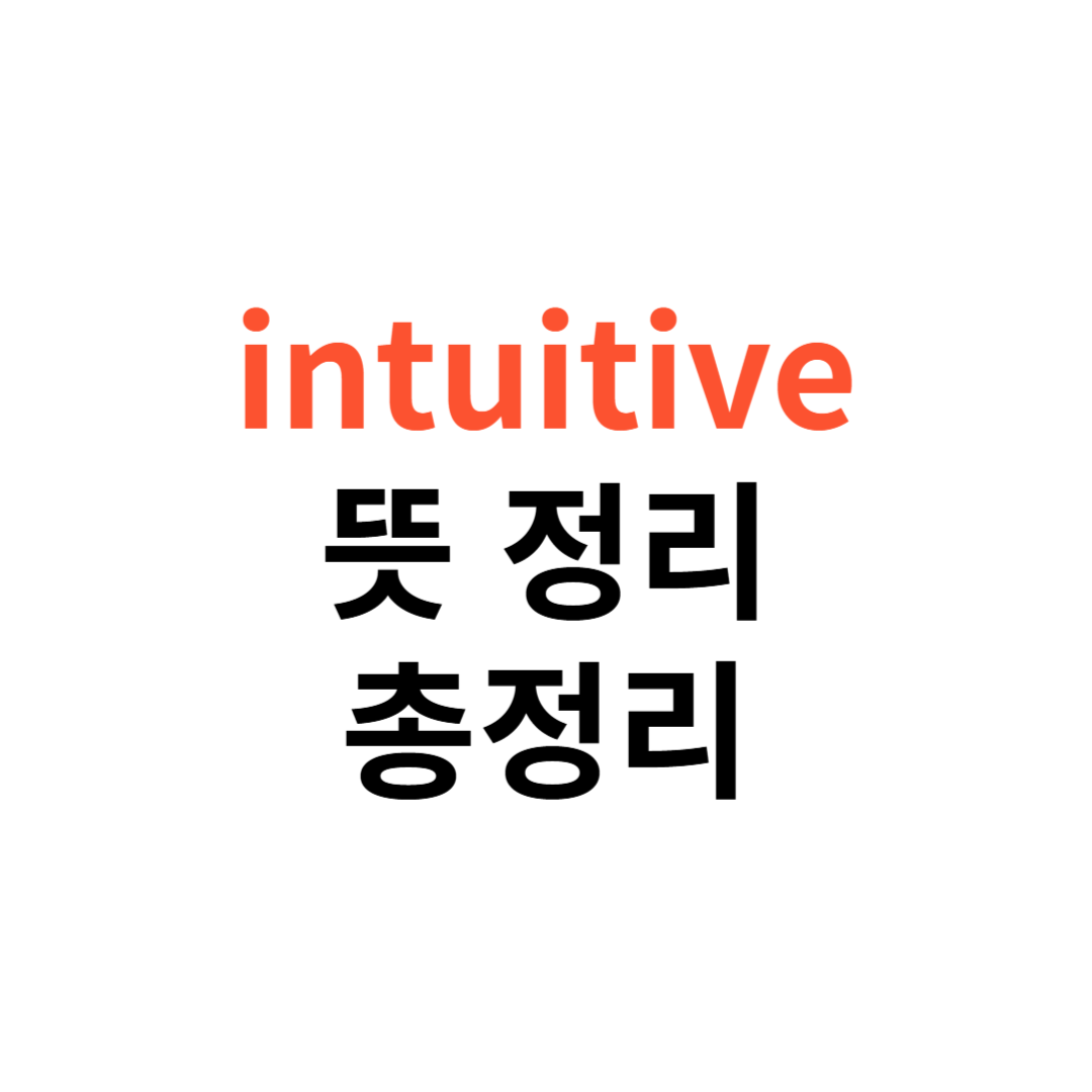 intuitive 의미
