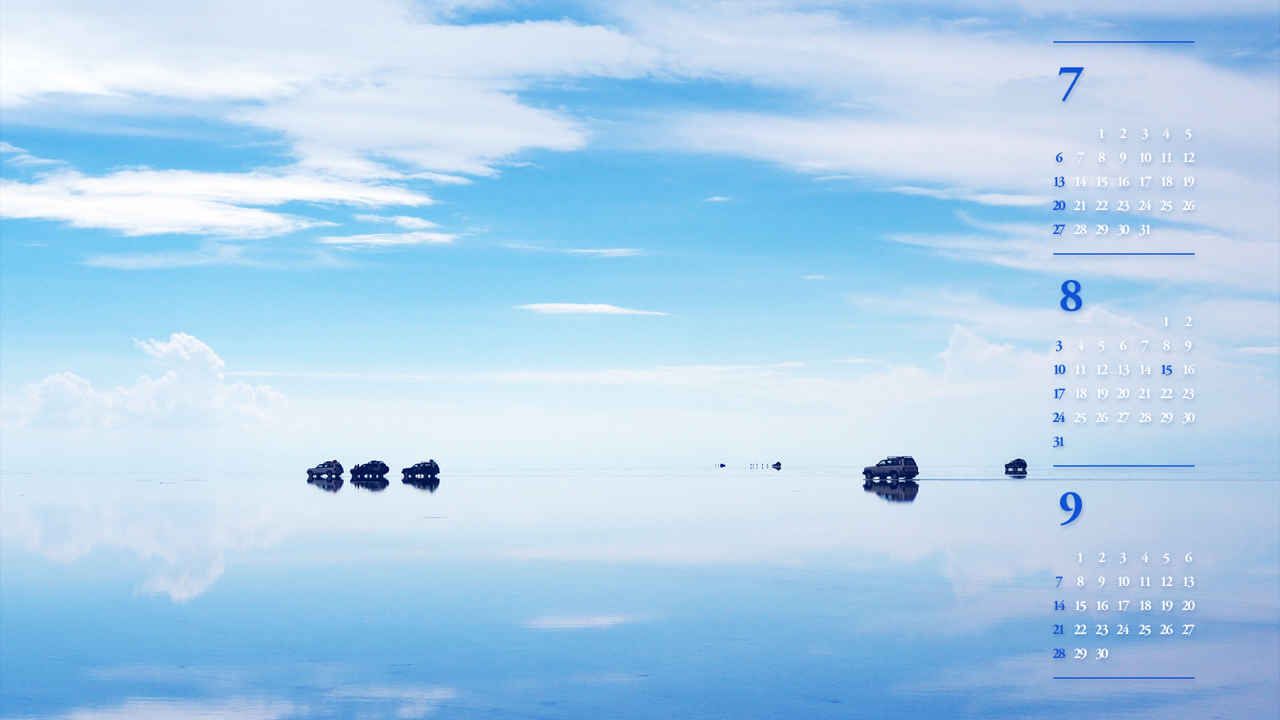 02 우유니 소금사막 B - 2025년8월 노트북배경화면