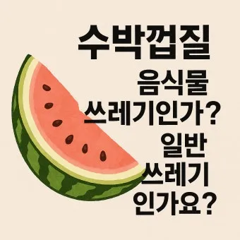 대구 수박껍질 음식물 일반쓰레기 과태료 피하는 법_11