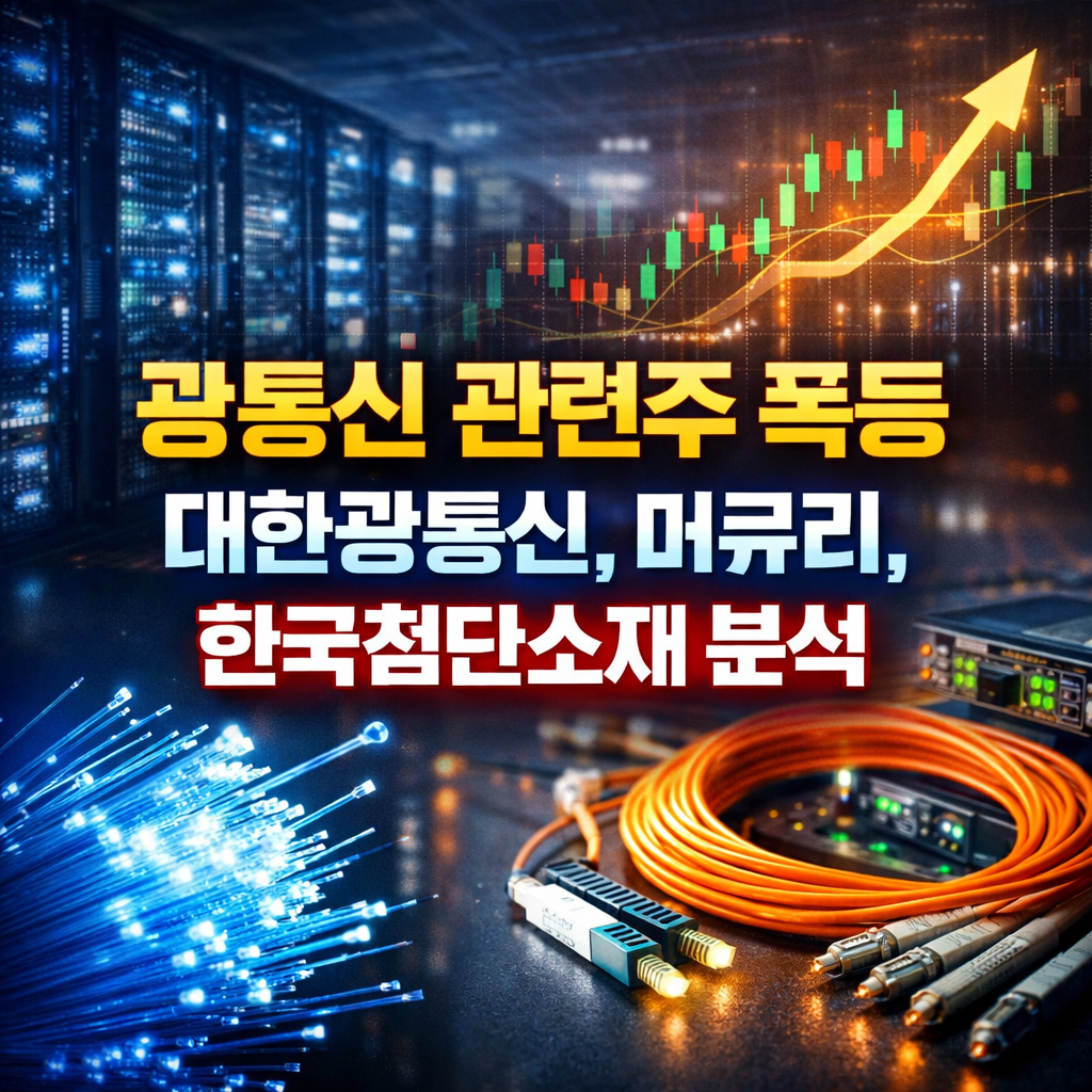 광통신 관련주 폭등 이유 분석