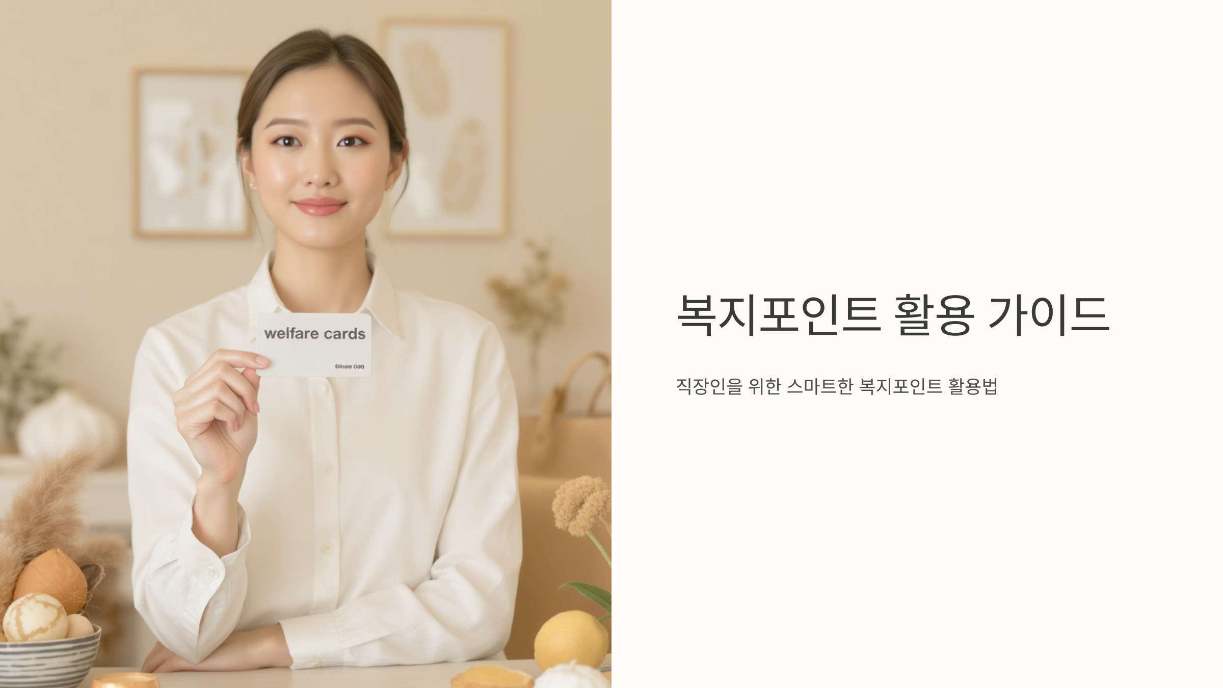 복지포인트로 쇼핑까지 모르면 손해예요