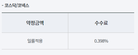 증권사 수수료 비교
