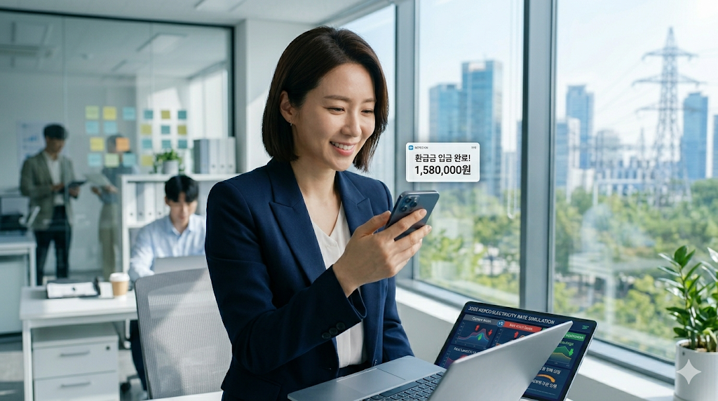 직장인 재테크, 환급금 조회, 입금 확인 화면