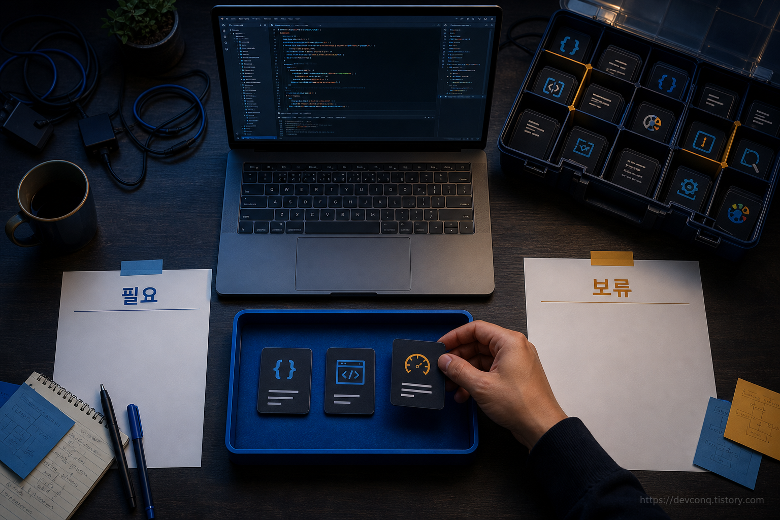 필요한 확장만 남긴 VS Code 작업 환경과 설치를 보류한 확장 목록