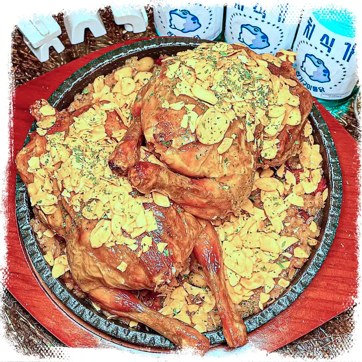 수요맛전 치느님을 가려라 알리오올리오 통닭 전기구이 통닭 맛집 이태원 맛집