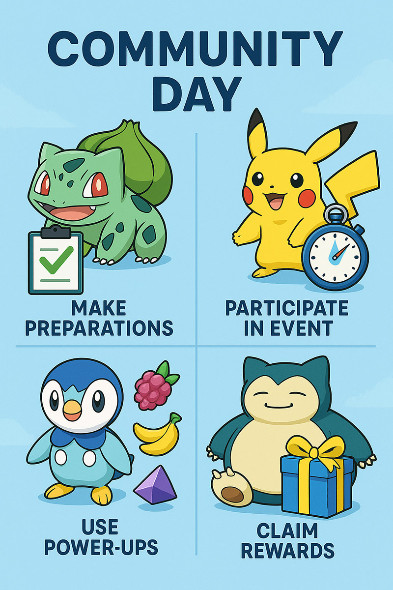 포켓몬고 커뮤니티 데이 전후로 해야 할 일