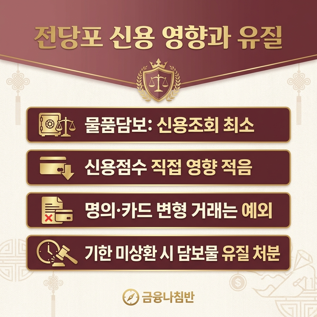 전당포 신용 영향과 유질
