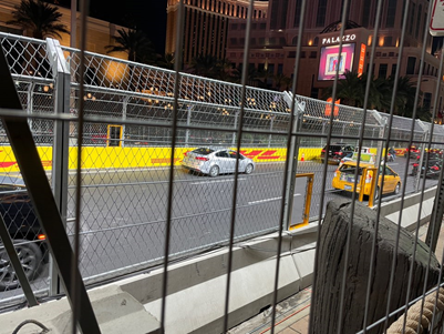 2023년에 라스베가스에서 처음 열리게 된 F1 경기장 사진