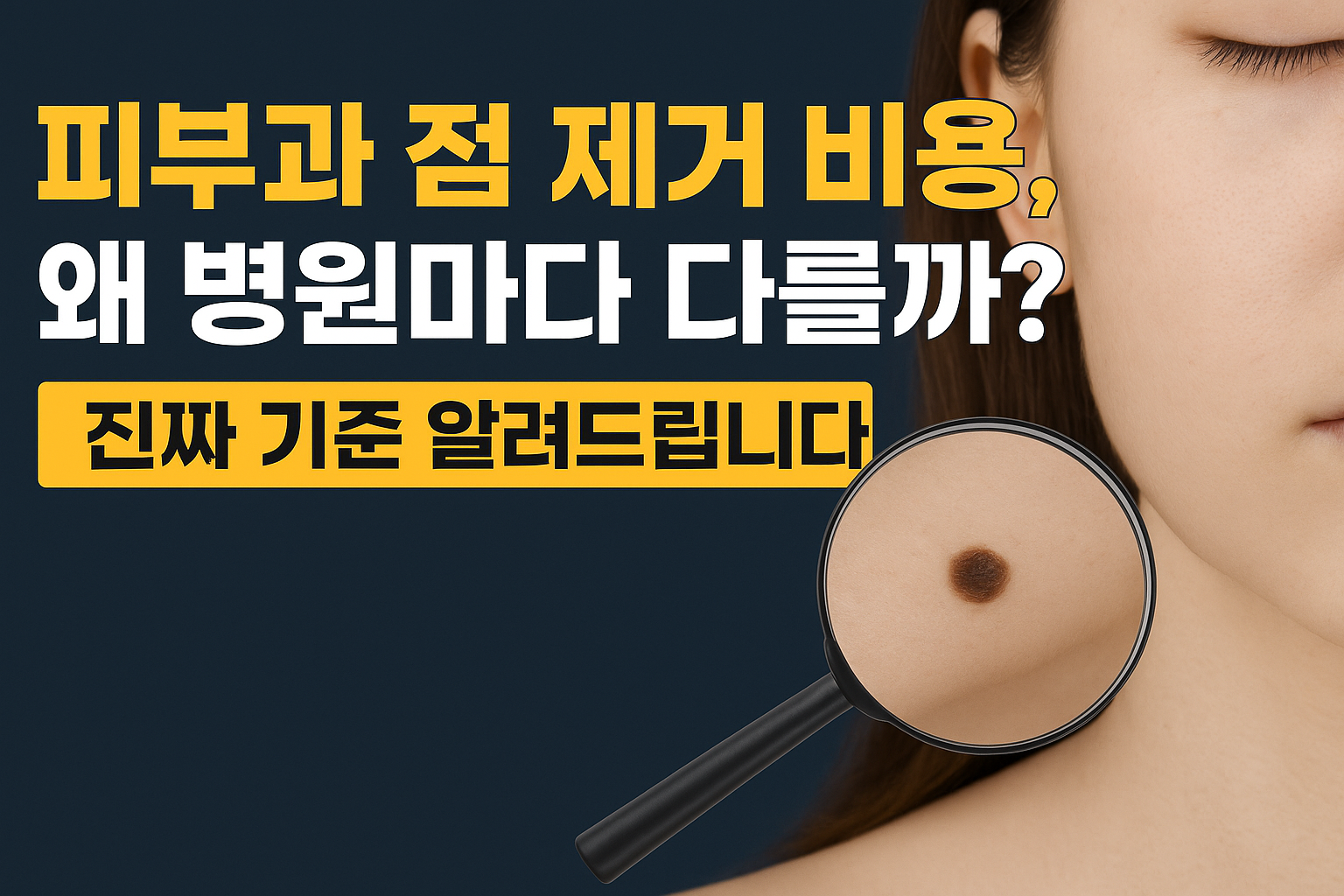 피부과 점 제거 비용