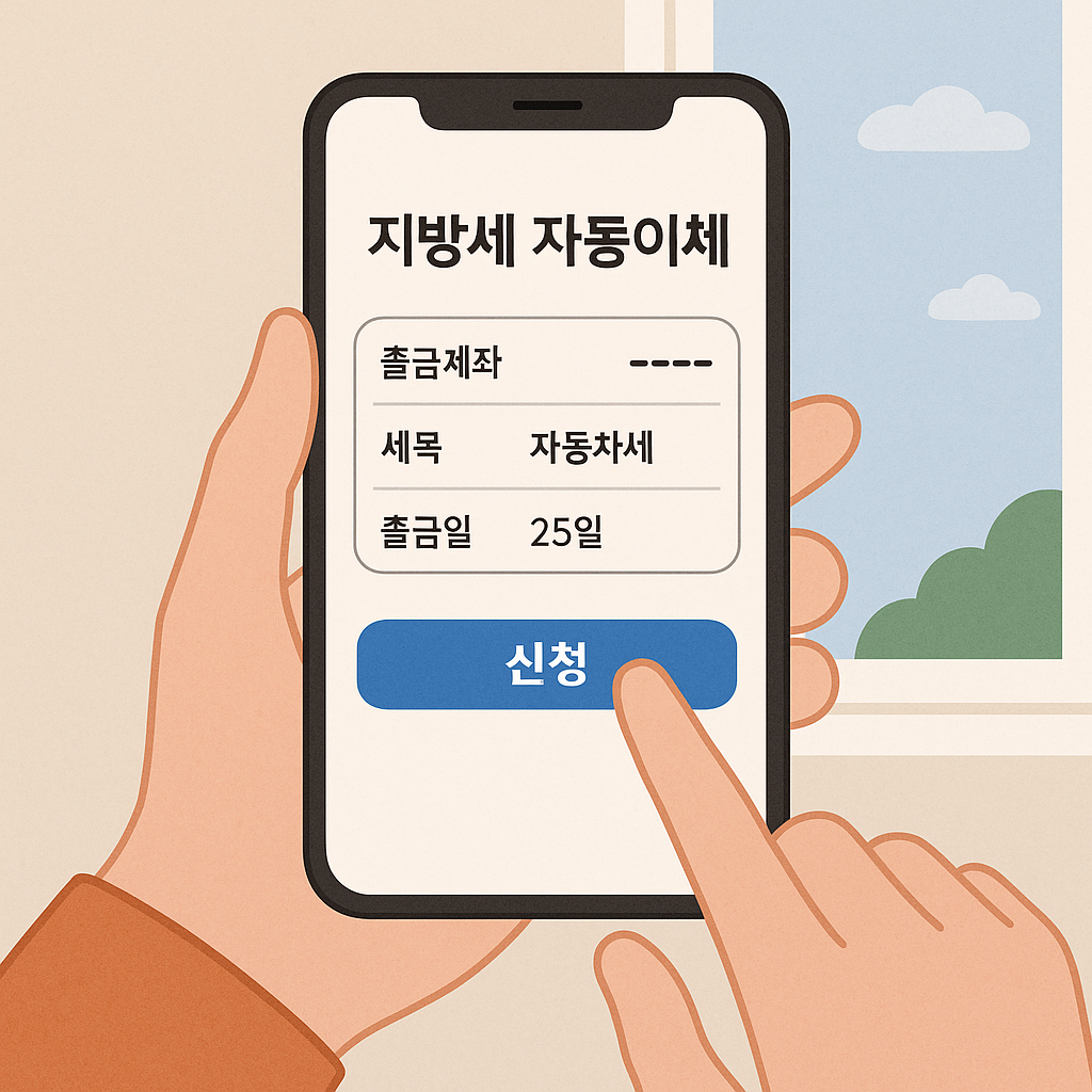 지방세 자동이체 신청 방법