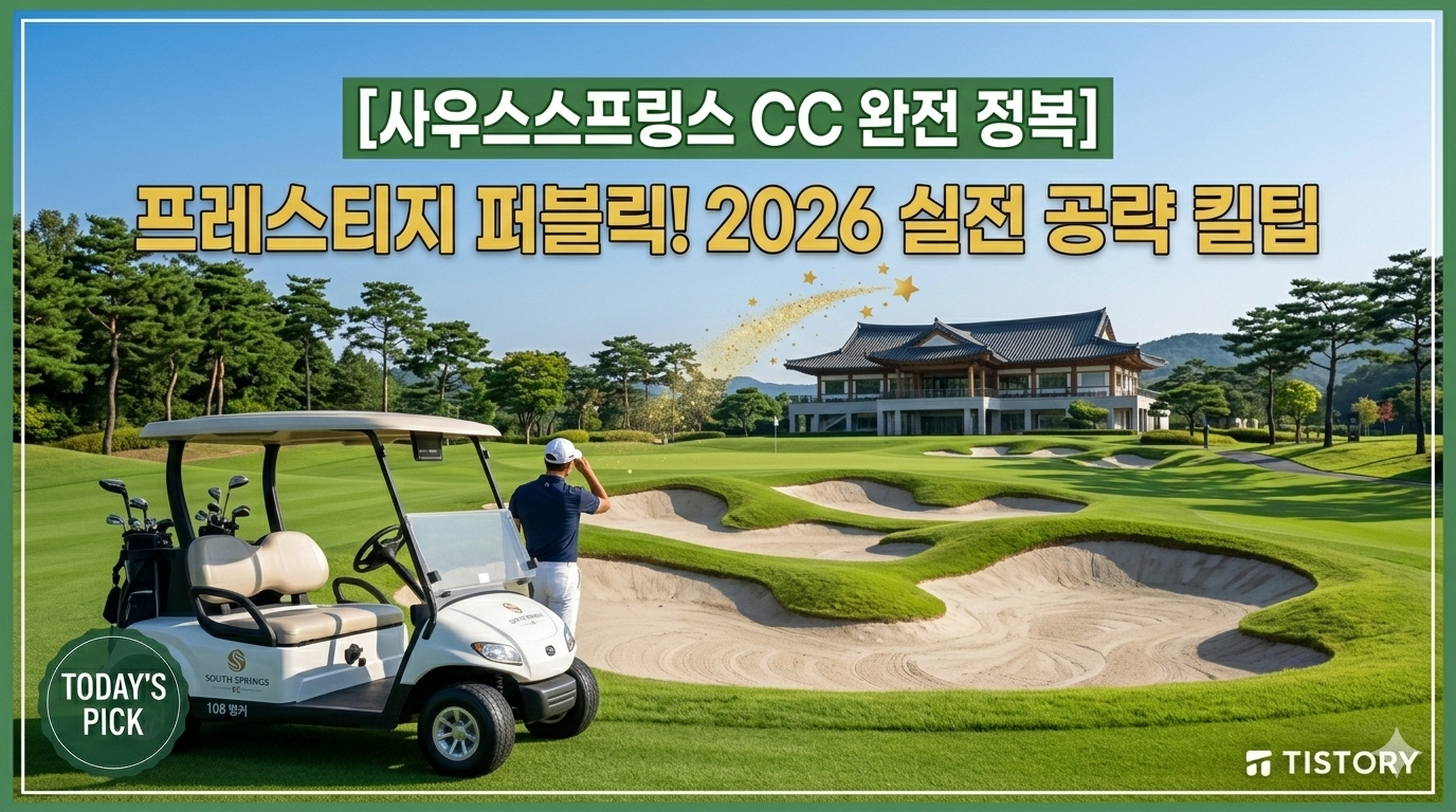 사우스스프링스 CC 완전 정복: 108개 벙커를 넘어 즐기는 프리미엄 라운딩 (2026)