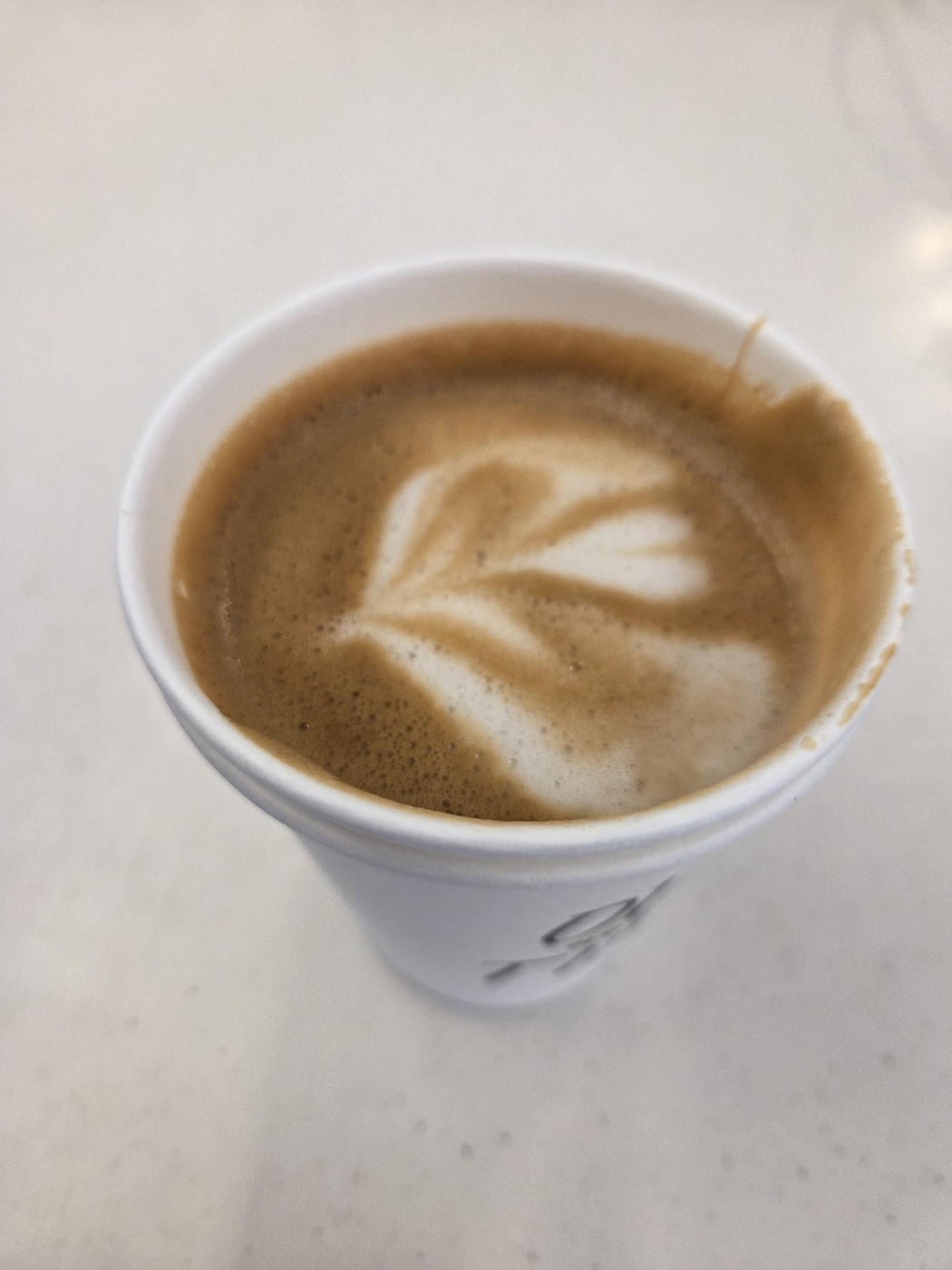 귀리를 넣은 라떼