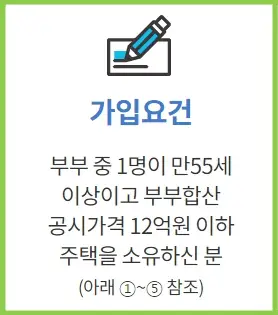 주택연금 가입 조건과 수령 방식