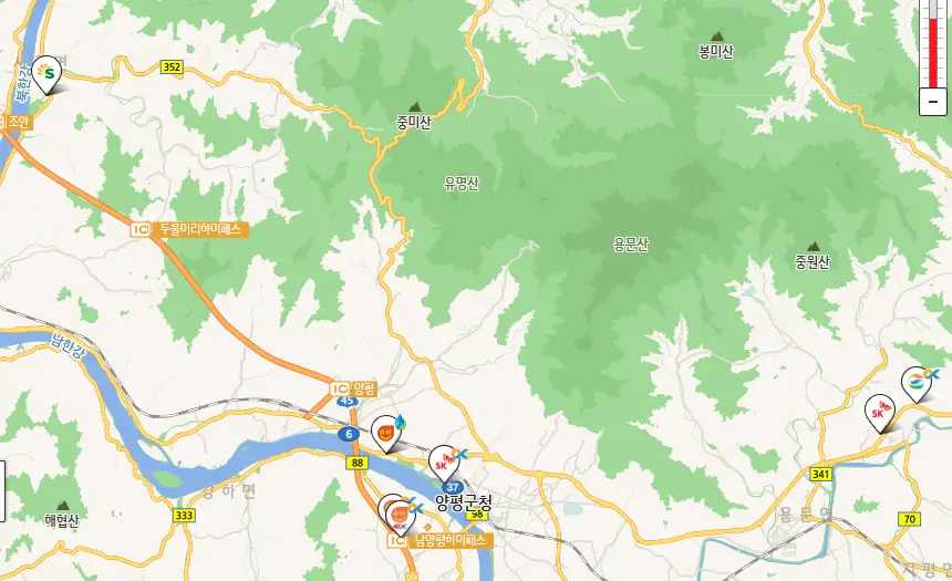 양평군 24시 주유소 위치