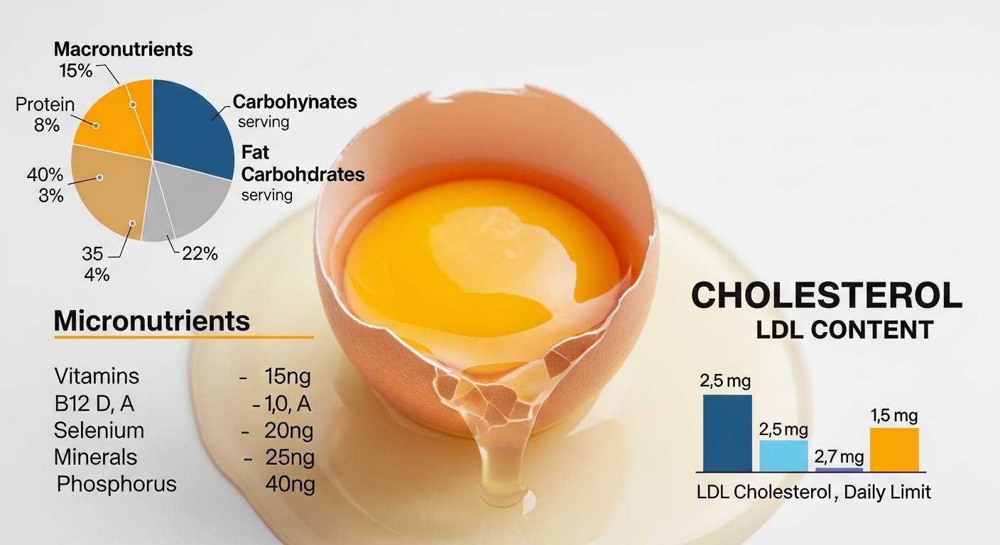 alt+"달걀 영양소 구성과 콜레스테롤 함량"