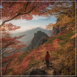 2025년 단풍 절정 시기 – 호남·제주권 단풍 명소 가상 이미지