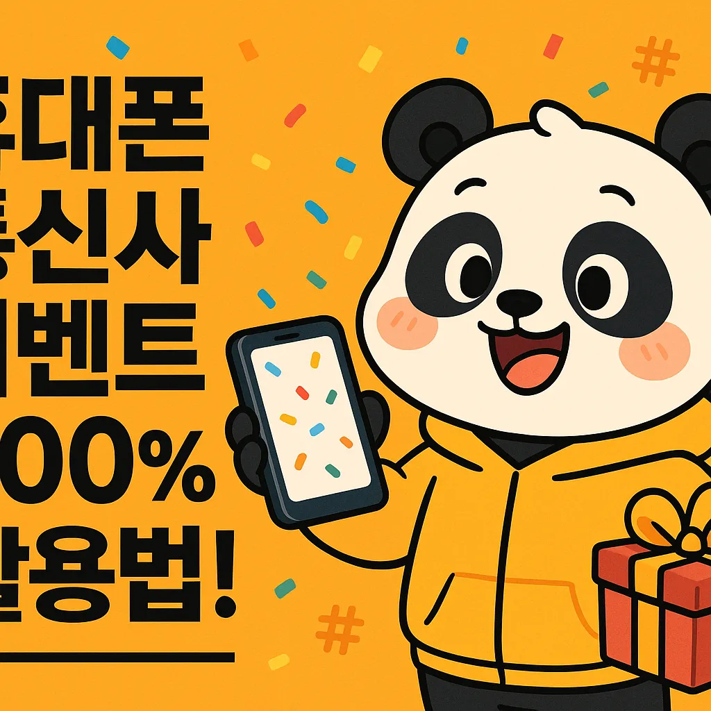 통신사 이벤트 200% 활용법! 숨은 혜택까지 찾아내는 꿀팁