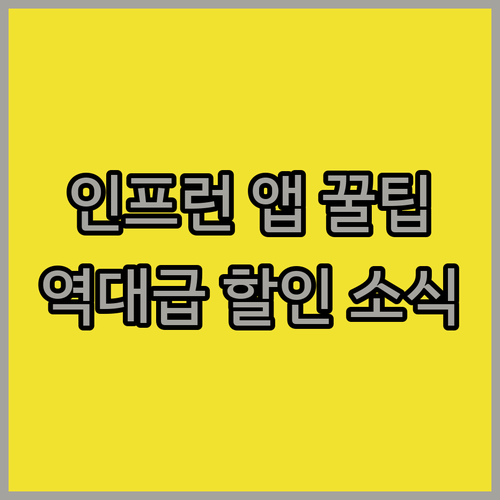 인프런 앱 활용 방법과 시즌별 할인 ..