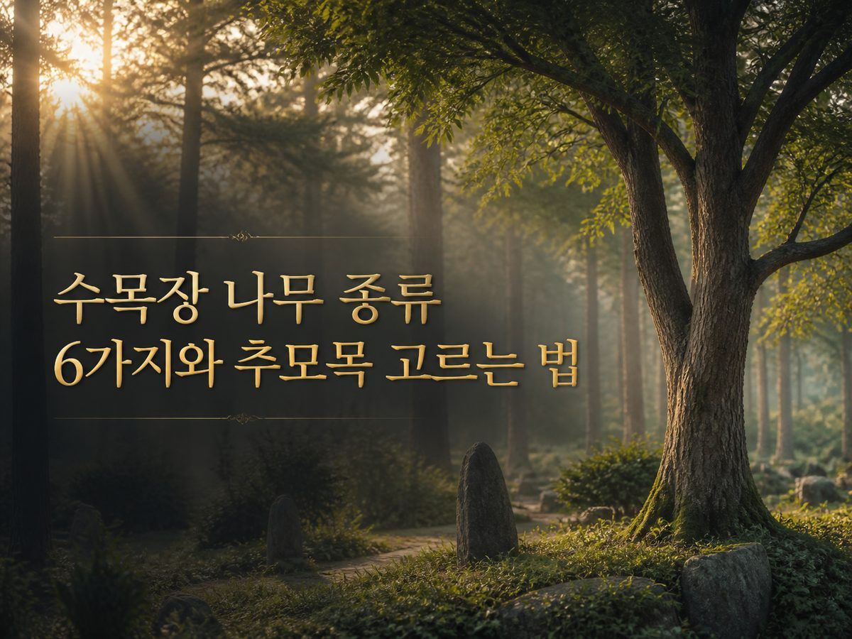 수목장 나무 종류와 추모목 고르는 법 총정리