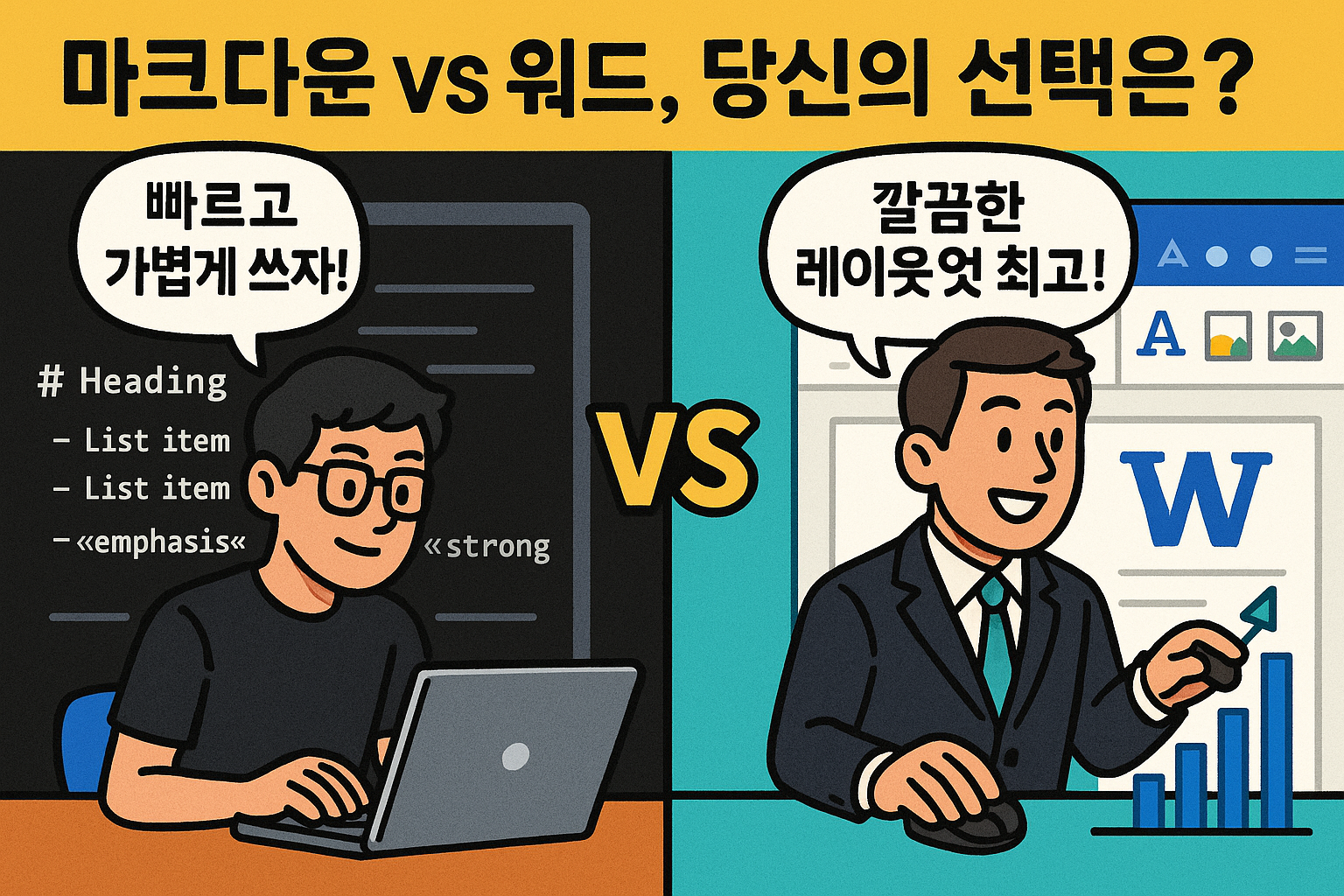 마크다운 vs 워드 기반 문서 작성, 뭐가 좋을까?