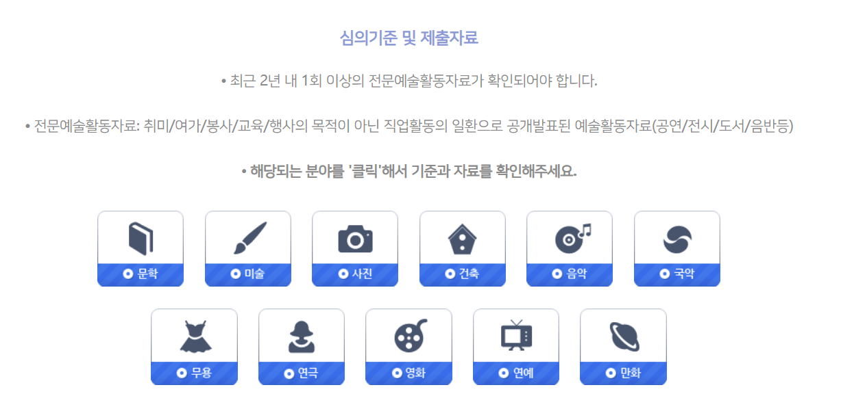 예술인창작지원금