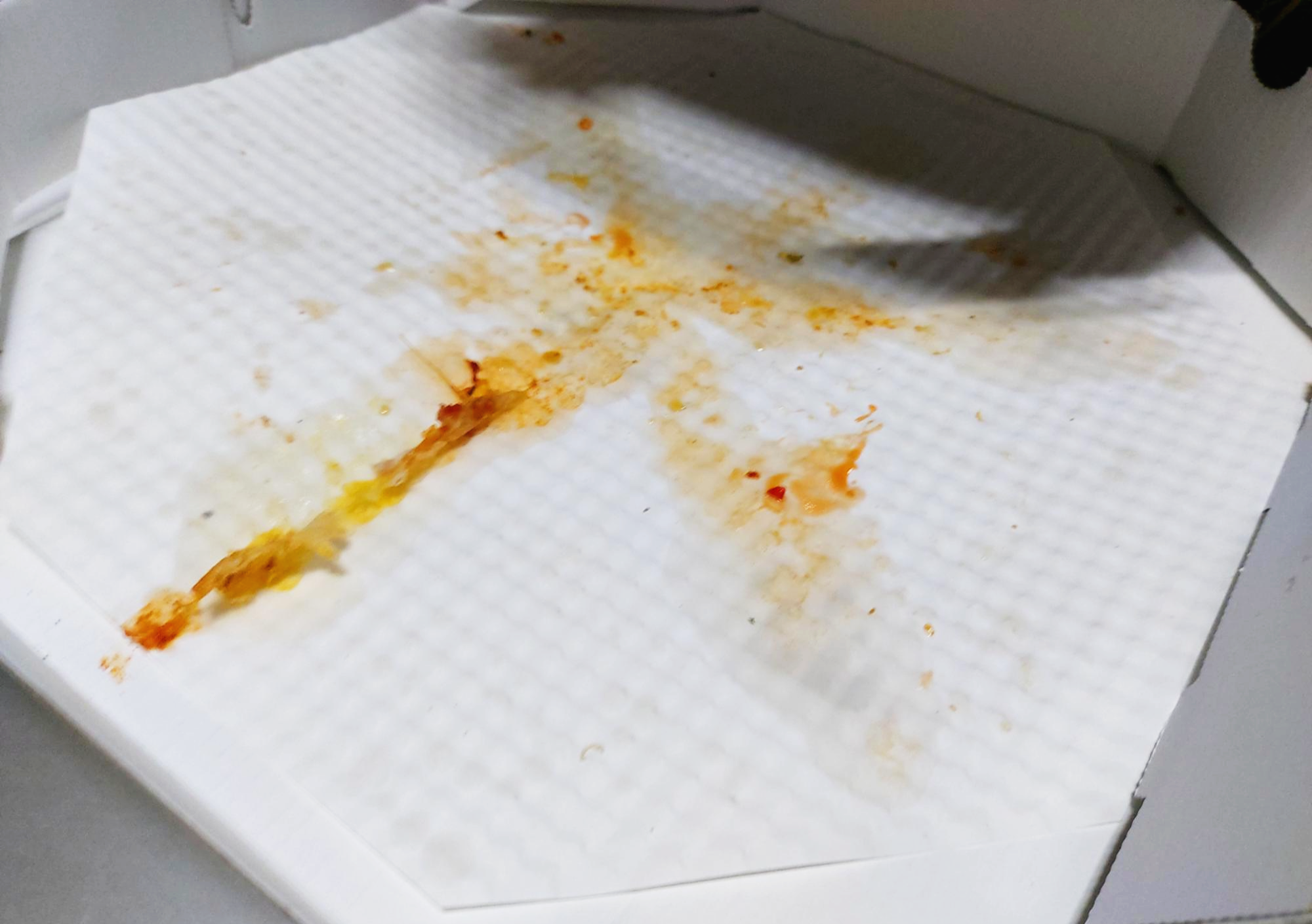 반올림피자샵 빈 박스