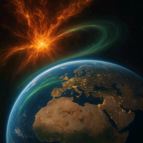 우주폭풍이 지구 통신에 끼치는 영향