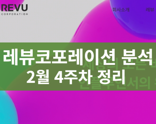 레뷰코퍼레이션 주가분석 전망
