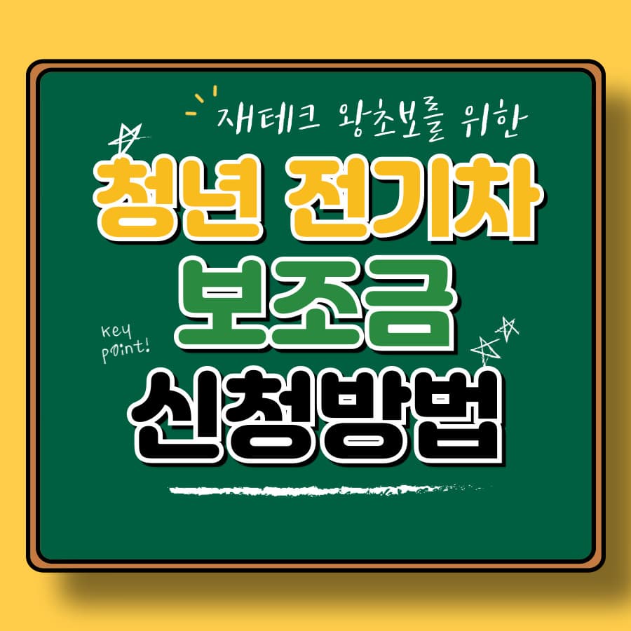 2025년 청년 전기차 보조금 신청 총정리! 지원금과 혜택은?