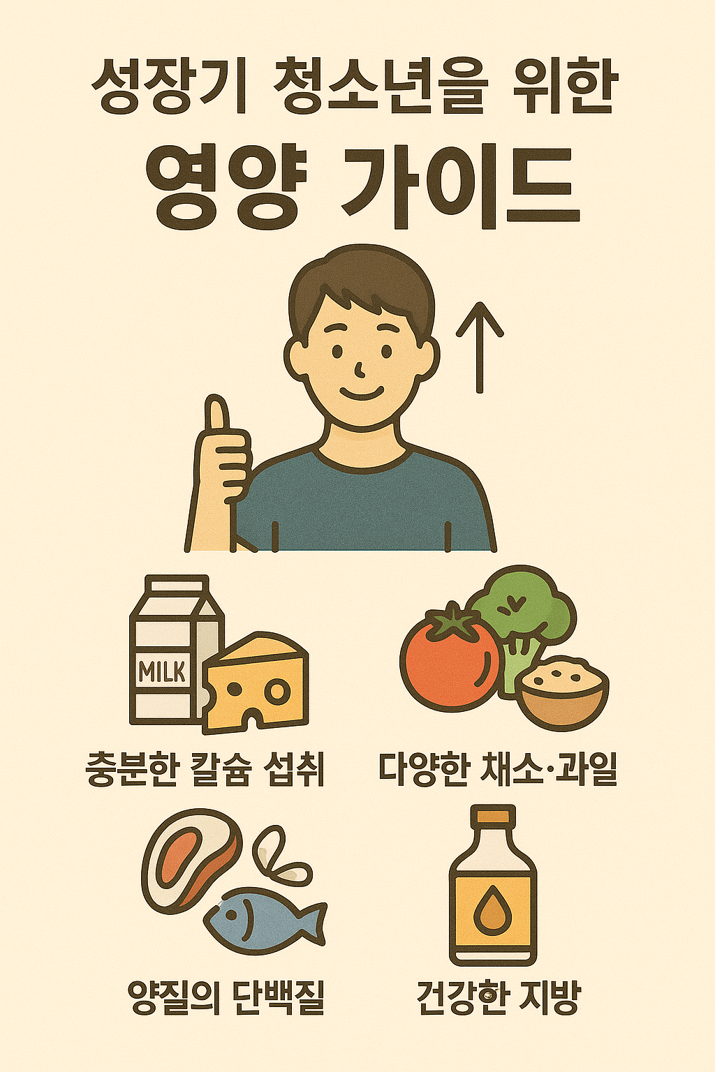 성장기 청소년을 위한 영양 가이드