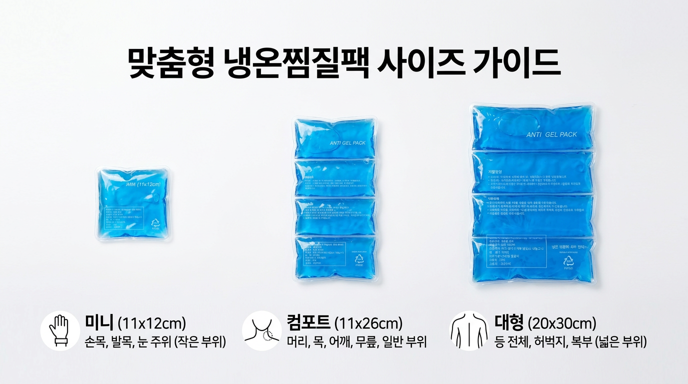 냉온찜질팩 사이즈 고르는법 추천