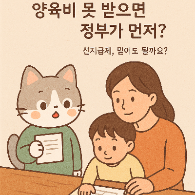 양육비 못 받으면 정부가 먼저? 양육비 선지급제, 신청방법부터 조건까지 정리해드립니다
