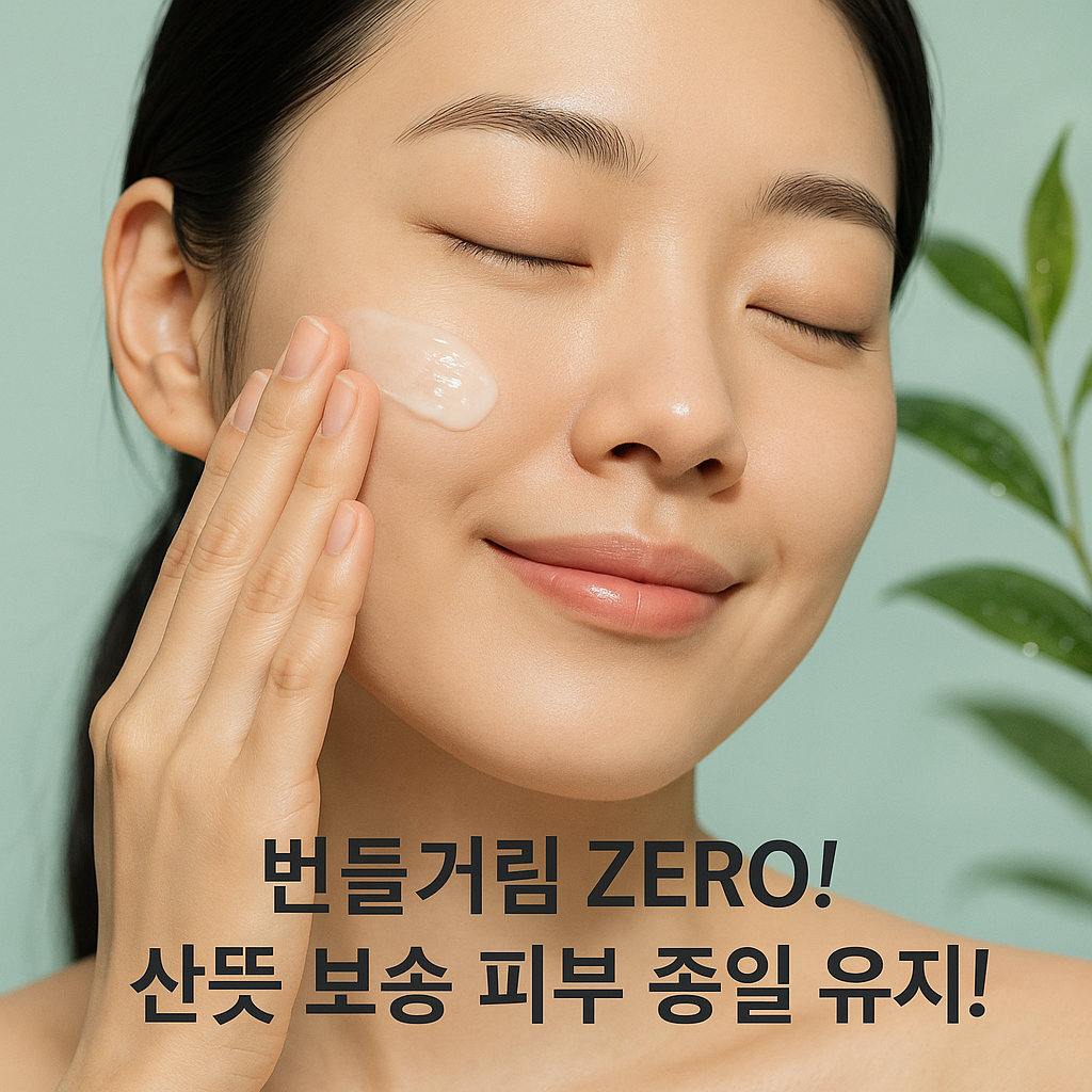번들거림 ZERO! 🌿 산뜻 보송 피부 종일 유지!