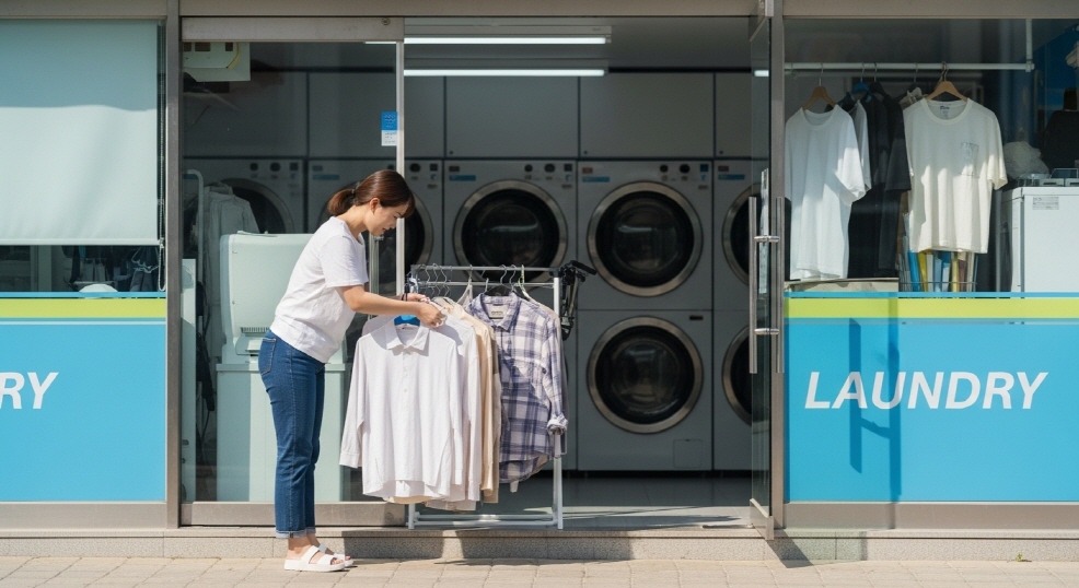 세탁소 이용
