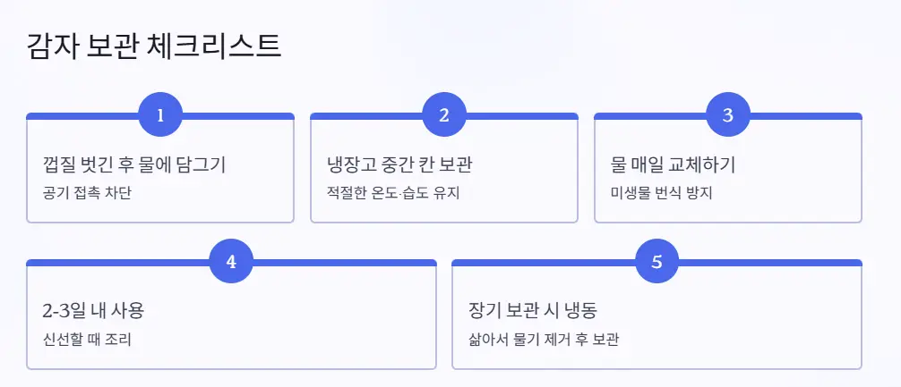 감자-보관-체크리스트