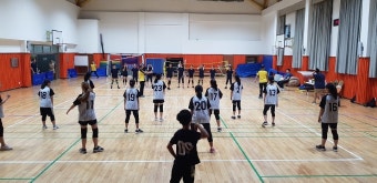 학교 체육시간 피구사진