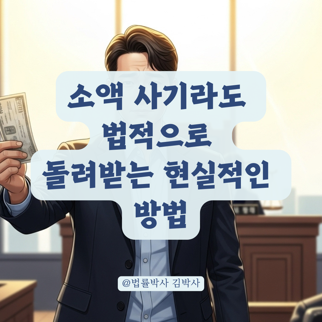 소액 사기라도 형사 재판과 배상명령으로 원금 환급받는 방법
