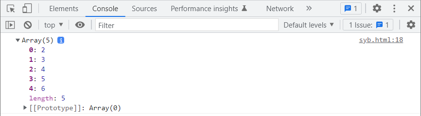 newArray를-콘솔에-찍어보면,-2~6까지-담고-있는-새로운-배열이-찍힙니다.