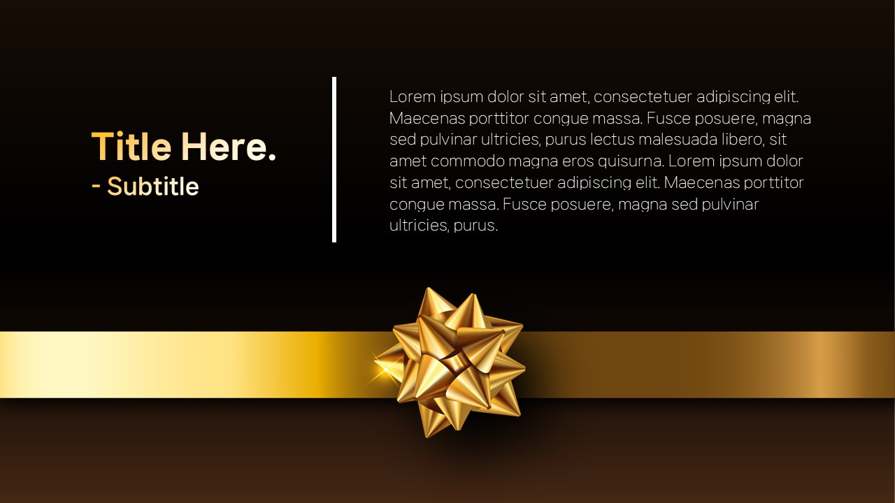 연말 시상식 PPT 템플릿, 피피티 템플릿