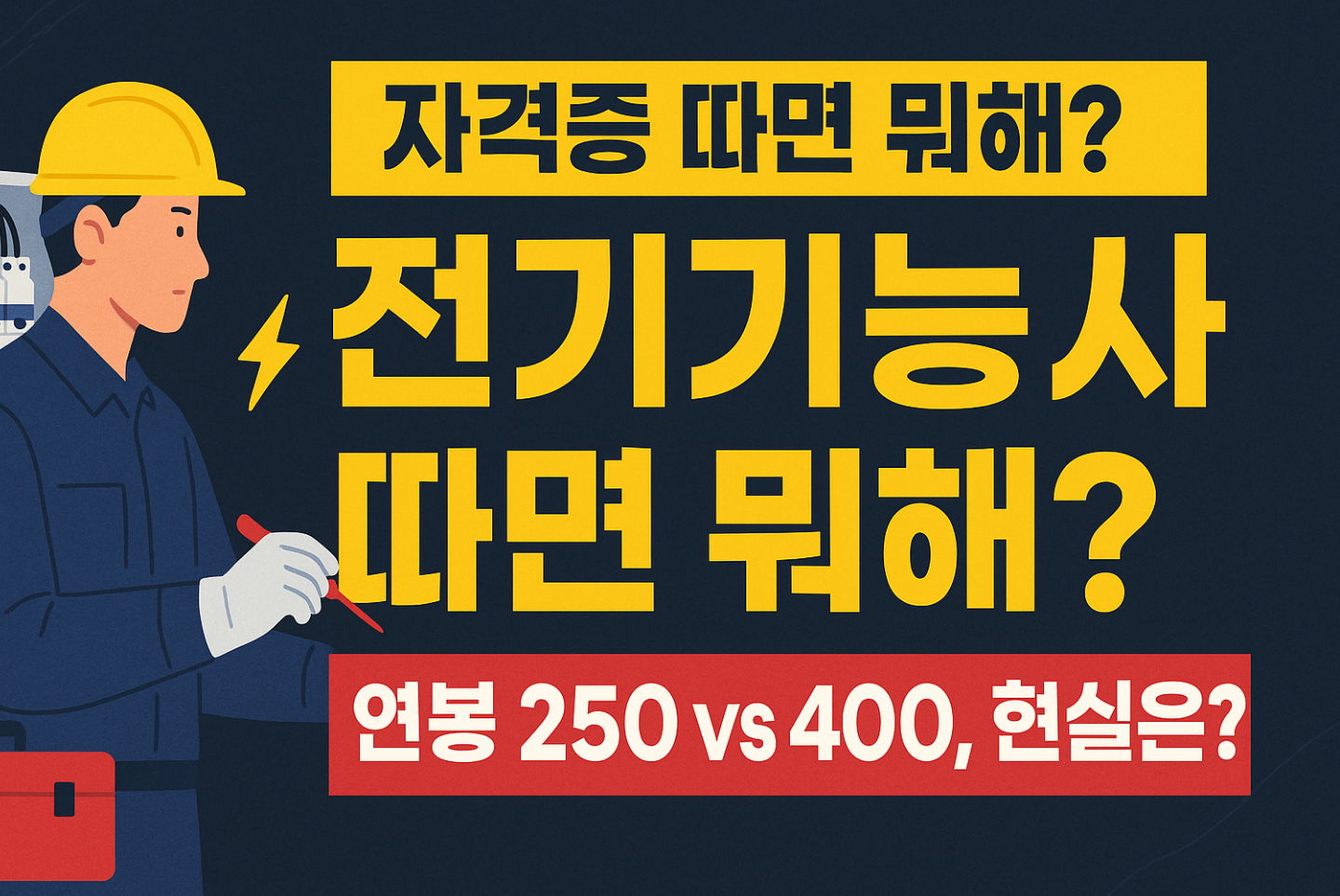 전기기능사 자격증, 취업 현실과 연봉 솔직 리뷰