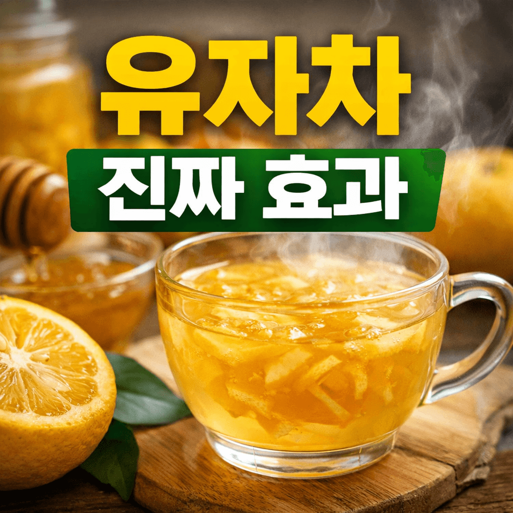 유자차 진짜 효과｜감기 예방부터 피로 회복까지 알려지지 않은 효능