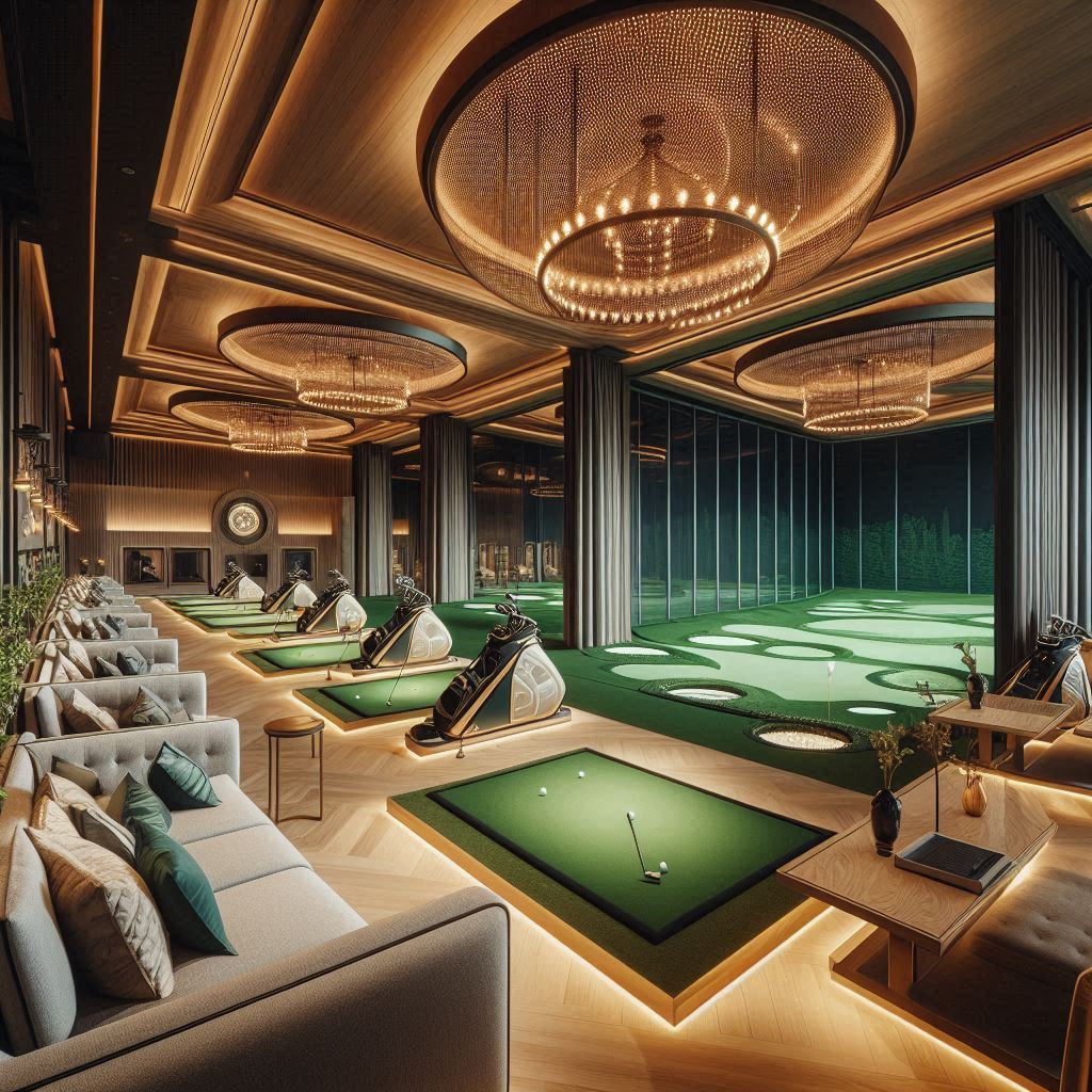 실내골프연습장 배경