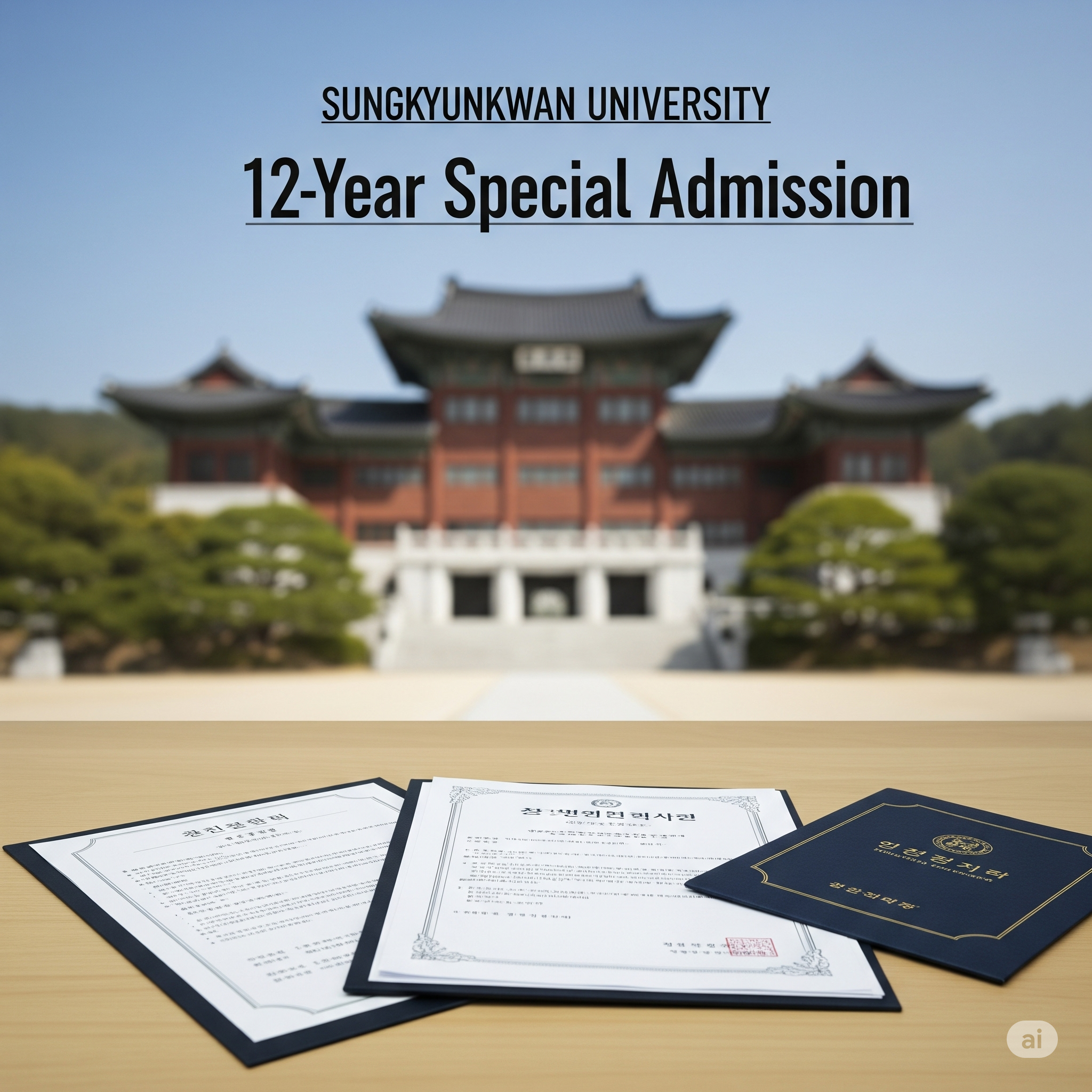 성균관대 12년 특례 제출 서류