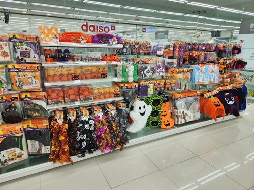 할로윈 용품 파티용품 풍선장식 마녀의상 망토 다이소