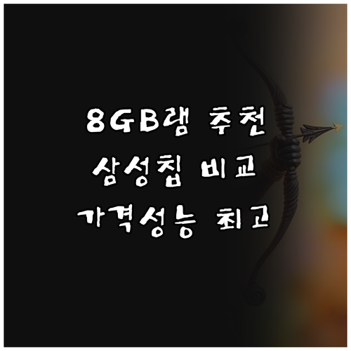 8GB 노트북 램 추천 삼성 칩 메모