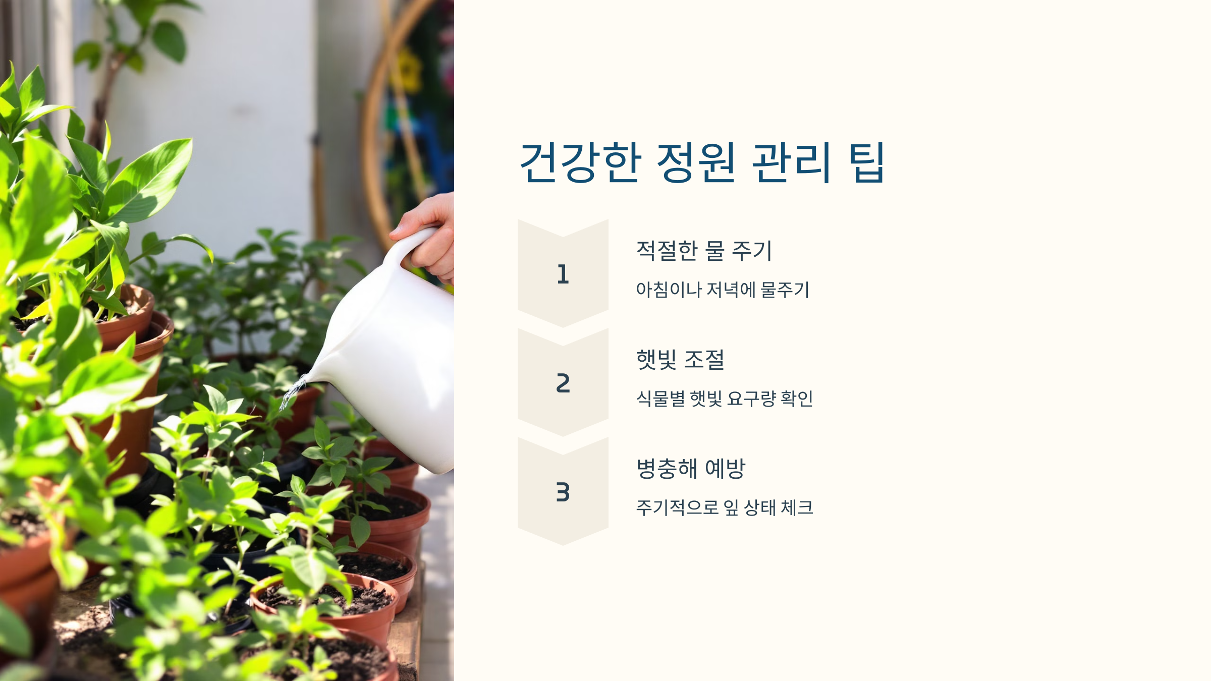 건강한 정원 관리 팁