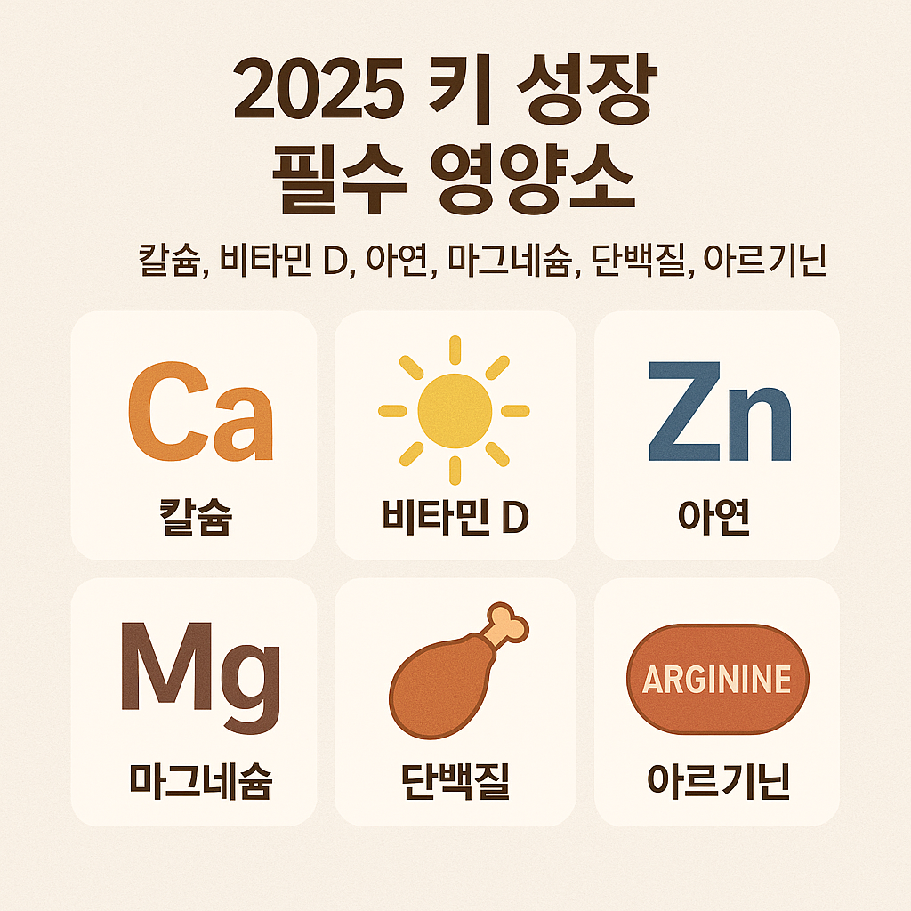 2025년 최신 연구로 본 성장기 필수 영양소 6가지: 칼슘부터 아르기닌까지