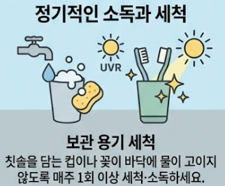 올바른 칫솔 보관법