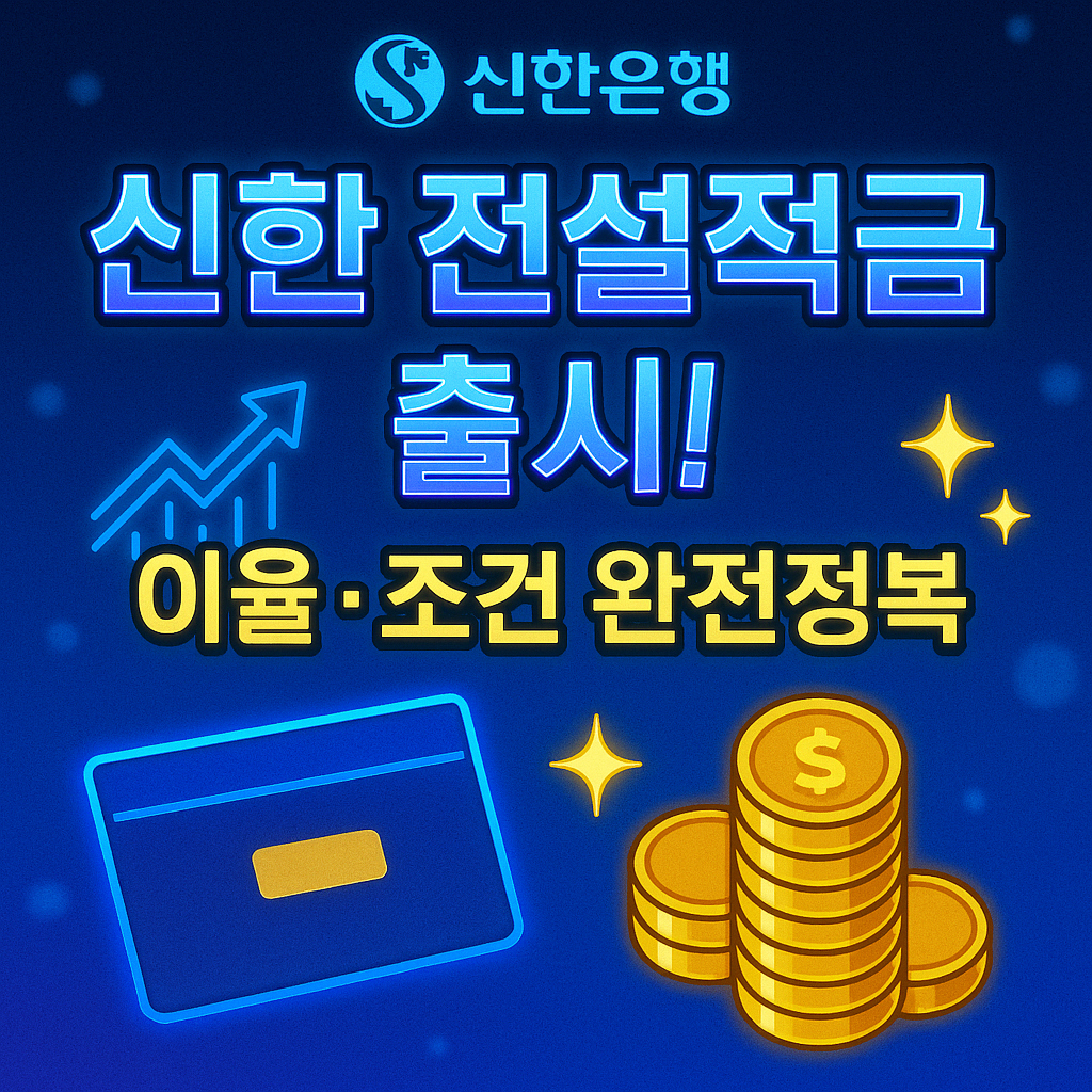 신한 전설적금 이율 가입방법