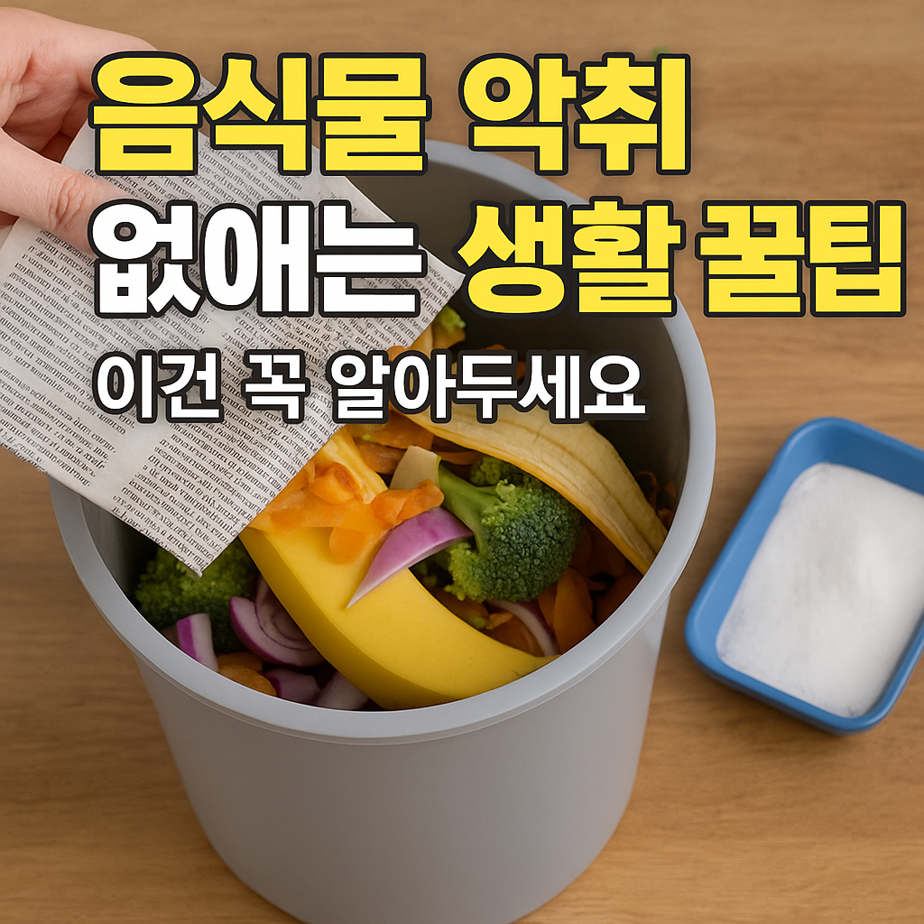 음식물 악취 없애는 생활 꿀팁
